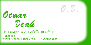 otmar deak business card